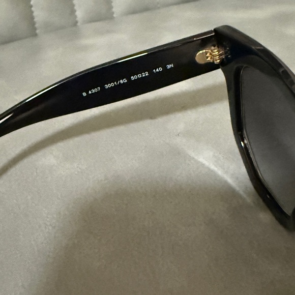 Burberry Vintage Black and Gold Sunglasses New main image 4